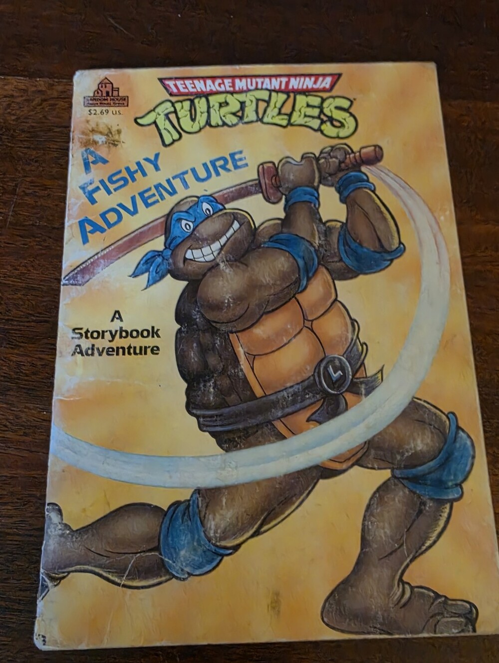 TMNT A Fishy Adventure Random House A Storybook Adventure 1990